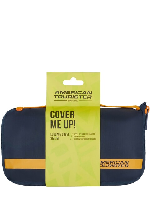 AMERICAN TOURIST. TA Husă de valiză, mărimea M bleumarin/portocaliu - Accesorii de călătorie