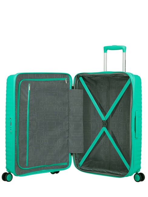 DIABLAST Cărucior mediu, extensibil, cu &icirc;ncuietoare TSA cibernetică aqua - Trolere rigide