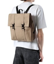 RAINS MSN BAG MINI Rucsac City impermeabil bej - Rucsacuri pentru școală și timp liber - 4