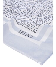 LIUJO NEW LOGO CHAIN Eşarfă denim deschis - Eșarfe - 3