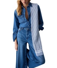 LIUJO NEW LOGO CHAIN Eşarfă denim deschis - Eșarfe - 5
