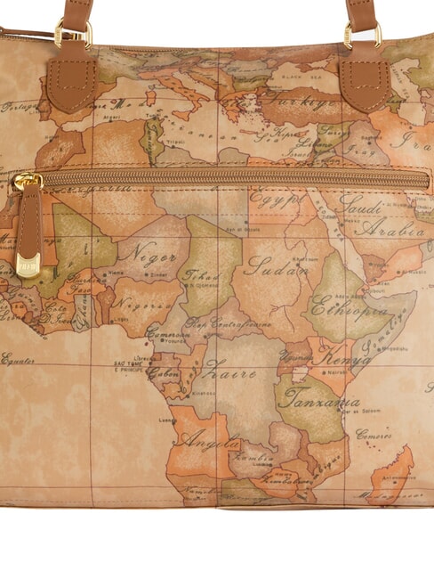 GEO CLASSIC Geantă de cumpărături dublă NATURAL - Genți femei