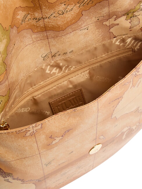 GEO CLASSIC Geantă de umăr cu clapă NATURAL - Genți femei