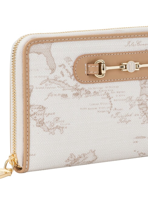 GEO CLASSIC Portofel cu fermoar alb - Portofele femei