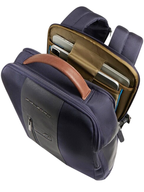 BRIEF 2 rucsac pentru laptop și suport pentru iPad din material reciclat albastru/piele - Rucsacuri pentru laptop