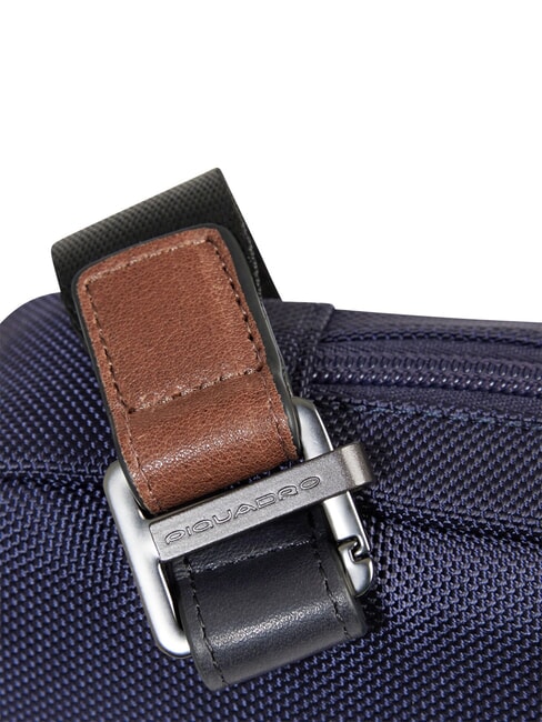 BRIEF 2 Geanta de umar albastru/piele - Genți de umăr bărbați