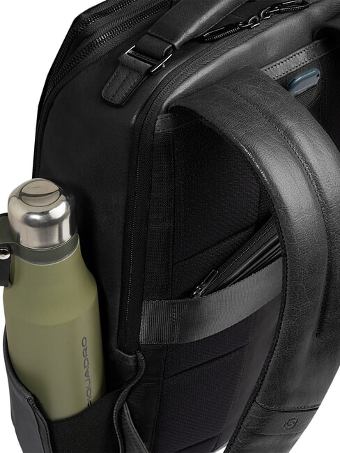 S141 Rucsac din piele, suport pentru laptop de 14" negru - Rucsacuri pentru laptop