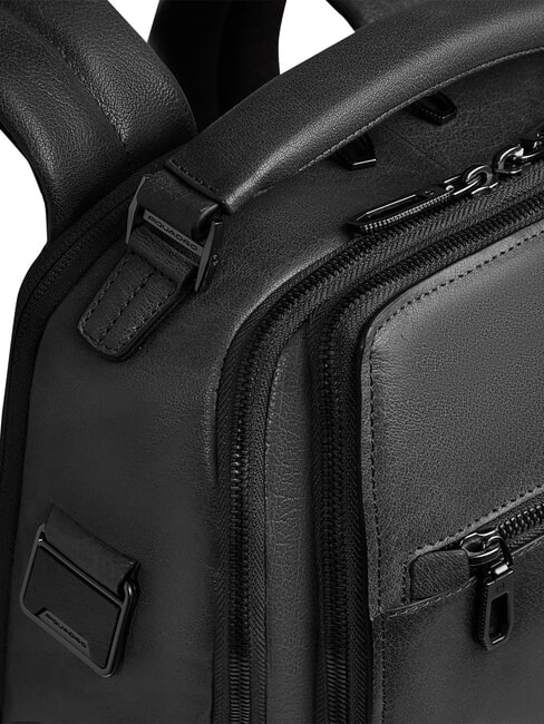 S141 Rucsac din piele, suport pentru laptop de 14" negru - Rucsacuri pentru laptop