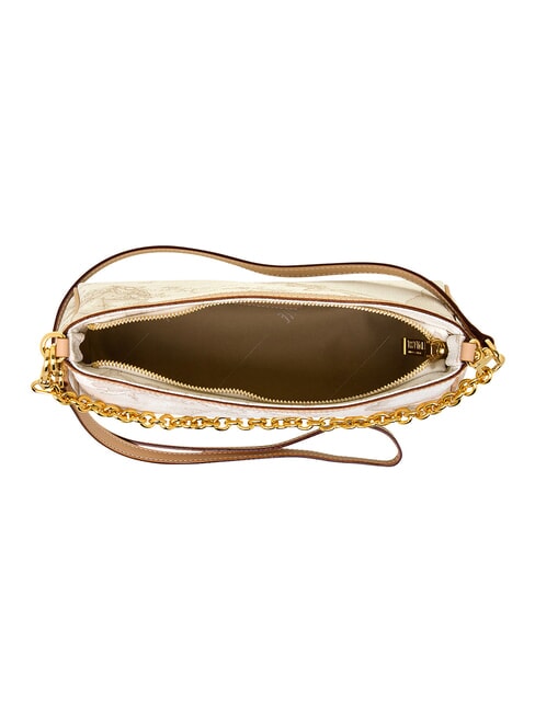 GEO CLASSIC Geantă de umăr cu lanț alb - Genți femei