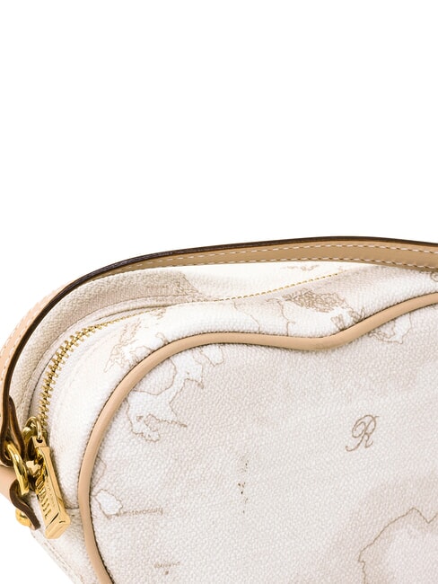 GEO CLASSIC Geantă de umăr, formă de inimă alb - Genți femei