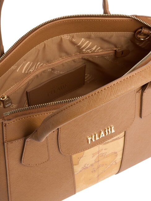 BLOO CITY Geantă de m&acirc;nă cu curea de umăr TUTUN - Genți femei