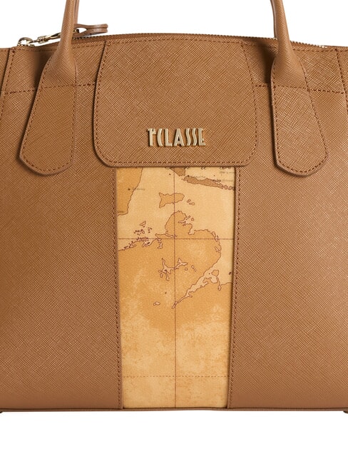 BLOO CITY Geantă de m&acirc;nă cu curea de umăr TUTUN - Genți femei