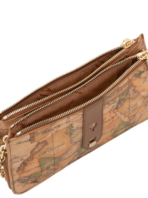 ESCAPE GEO Geantă de umăr cu lanț și curea de umăr TUTUN - Genți femei