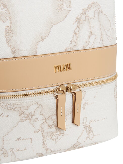 GEO CLASSIC Rucsac cu buzunar frontal alb - Genți femei