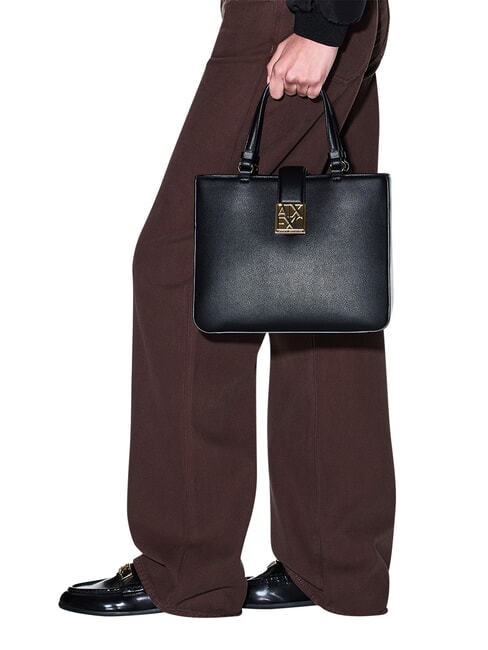 AMY Geantă de m&acirc;nă, geantă de cumpărături cu curea de umăr negru - Genți femei