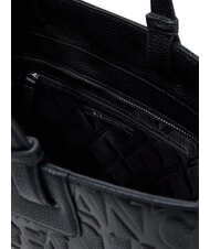 ARMANI EXCHANGE A|X ALL OVER Geantă de cumpărături de umăr negru - Genți femei - 7