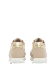 ARMANI EXCHANGE DROP MICROSUEDE Teniși cu logo lateral nisip+alb-gălbui - Pantofi femei - 4