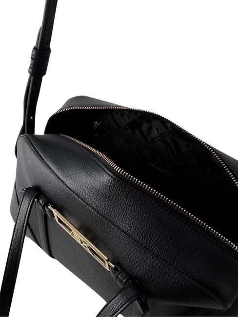 POLLY Geantă de m&acirc;nă, cu curea de umăr negru - Genți femei