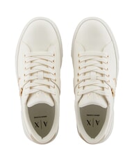 ARMANI EXCHANGE KURT Adidași alb-gălbui + auriu pal - Pantofi unisex - 5