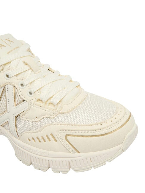 SPEED Adidași alb-gălbui + auriu pal - Pantofi unisex