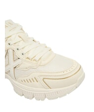 ARMANI EXCHANGE SPEED Adidași alb-gălbui + auriu pal - Pantofi unisex - 6