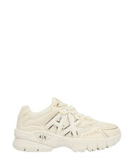 ARMANI EXCHANGE SPEED Adidași alb-gălbui + auriu pal - Pantofi unisex - 5