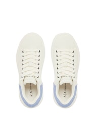 ARMANI EXCHANGE SUPER MINI-TUMBLED Adidași alb-gălbui+glaciar - Pantofi femei - 2