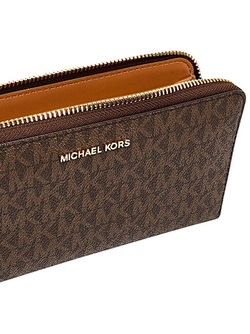 JET SET Portofel cu fermoar brun/ghindă - Portofele femei