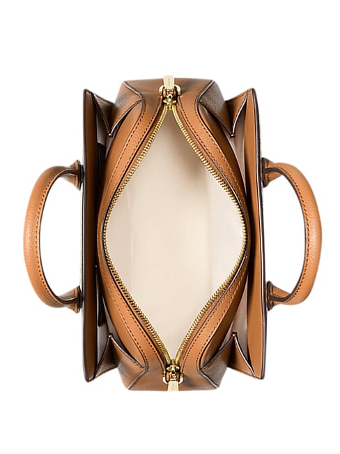 LAILA Geantă de m&acirc;nă, cu curea de umăr brun/ghindă - Genți femei