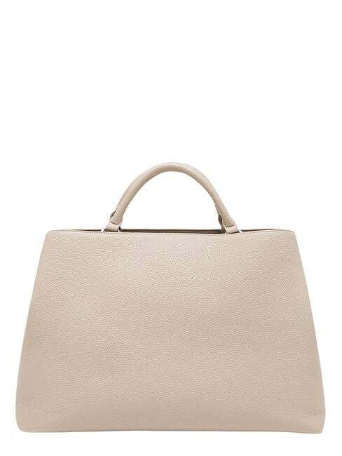 NICOLE Geantă de m&acirc;nă cu buzunar și curea de umăr nisip - Genți femei