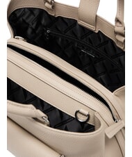 ARMANI EXCHANGE NICOLE Geantă de m&acirc;nă cu buzunar și curea de umăr nisip - Genți femei - 4