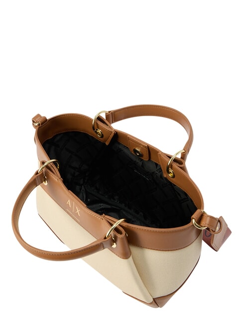 WAVE Geantă de cumpărături cu curea de umăr argilă naturală / salină - Genți femei