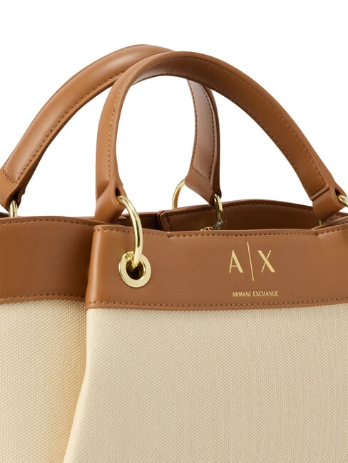 WAVE Geantă de cumpărături cu curea de umăr argilă naturală / salină - Genți femei