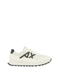 ARMANI EXCHANGE DROP MICROSUEDE Teniși cu logo contrastant alb-gălbui + negru - Pantofi bărbați - 2