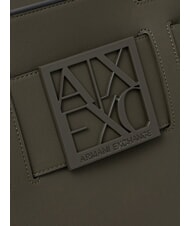 ARMANI EXCHANGE A|X BUCKLE Cumpărător manual, cu curea de umăr savană - Genți femei - 8