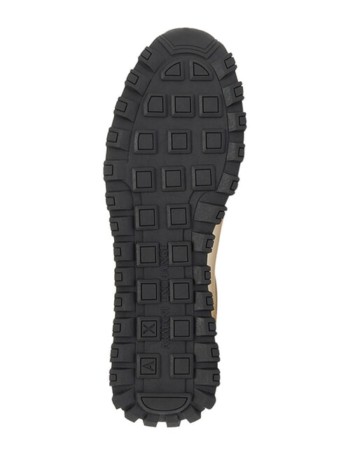 DROP MICROSUEDE Teniși cu logo contrastant alb-gălbui + negru - Pantofi bărbați