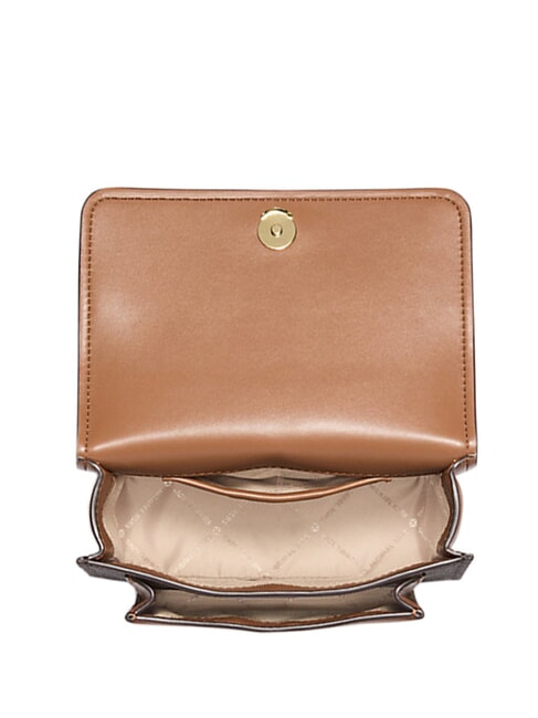 CLAIRE Geantă de umăr mini brun/ghindă - Genți femei