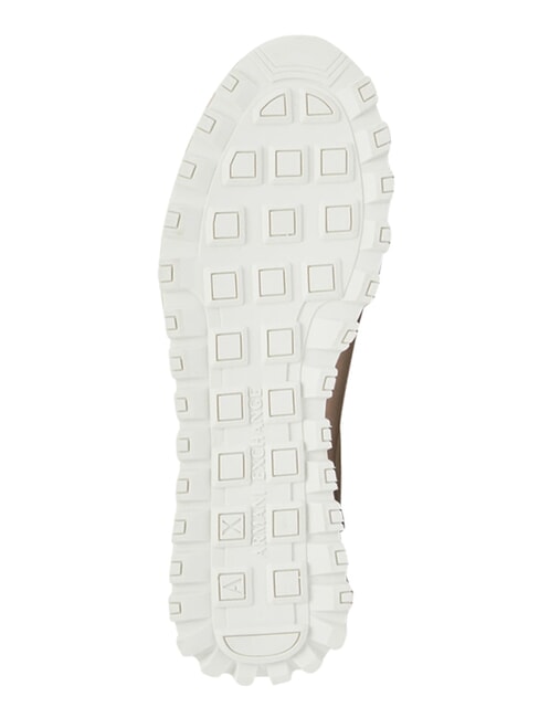 DROP MICROSUEDE Teniși cu logo lateral nisip+alb-gălbui - Pantofi femei