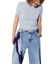 LIUJO METAL Eşarfă rochie albastra - Eșarfe - 2