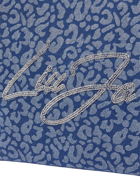 LOGO STRASS Geantă de m&acirc;nă, cu curea de umăr den.blue animalier - Genți femei