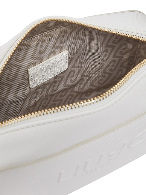 HALONA Geantă de umăr medie cu logo cremă - Genți femei