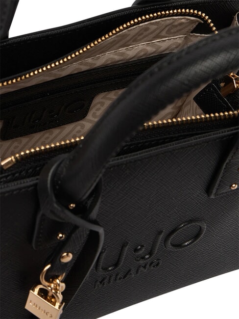 HALONA Geantă de m&acirc;nă, cu curea de umăr BLACK - Genți femei