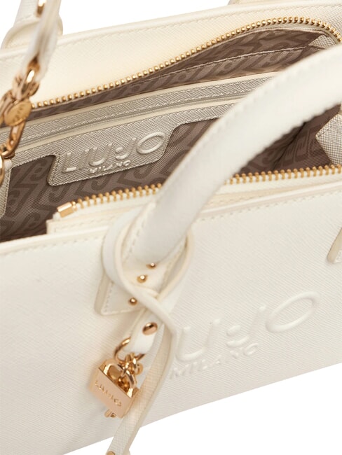 HALONA Geantă de m&acirc;nă, cu curea de umăr cremă - Genți femei