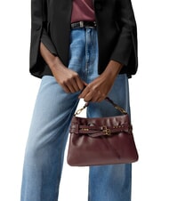 PINKO BELT BAG Geantă mică vin de burgundă - aur antic - Genți femei - 2