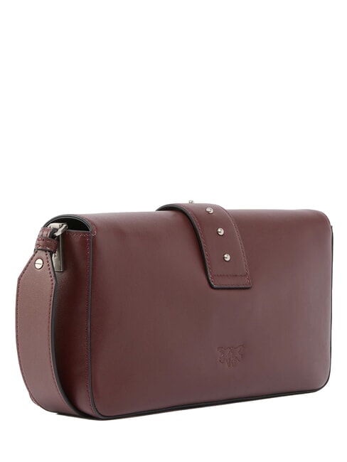 LOVE ONE CLASSIC SLOUCHY Geantă de umăr din piele vin de burgundă - argint vechi - Genți femei