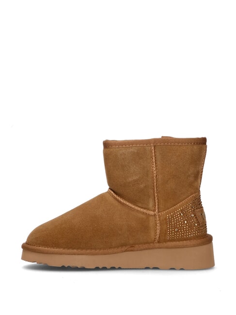 GEO Ghete din piele pentru gleznă cămilă - Pantofi femei