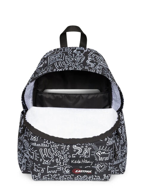 PADDED DAY PAK'R Rucsac pentru laptop de 14". Keith Haring Black - Rucsacuri pentru școală și timp liber