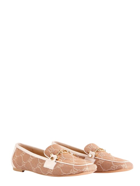 TULSA Mocasin jacquard bronza - Pantofi femei