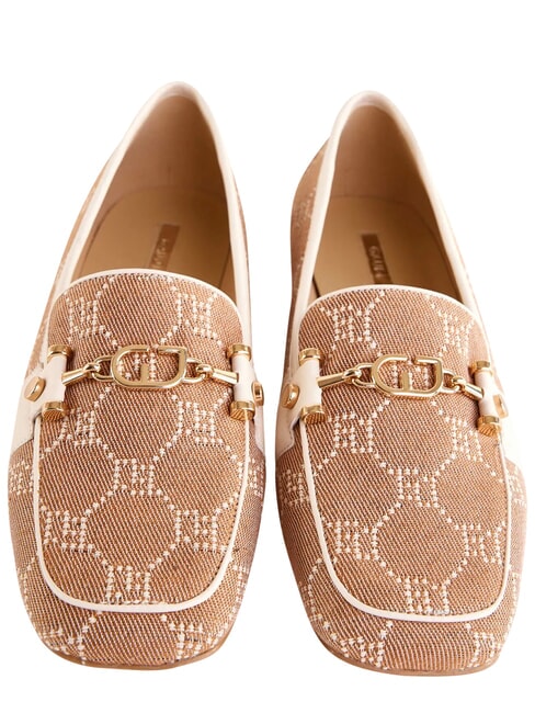 TULSA Mocasin jacquard bronza - Pantofi femei