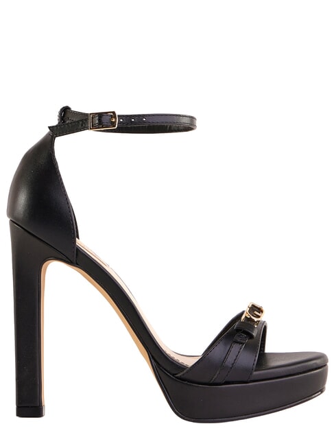 LIZ Sandale &icirc;nalte din piele BLACK - Pantofi femei